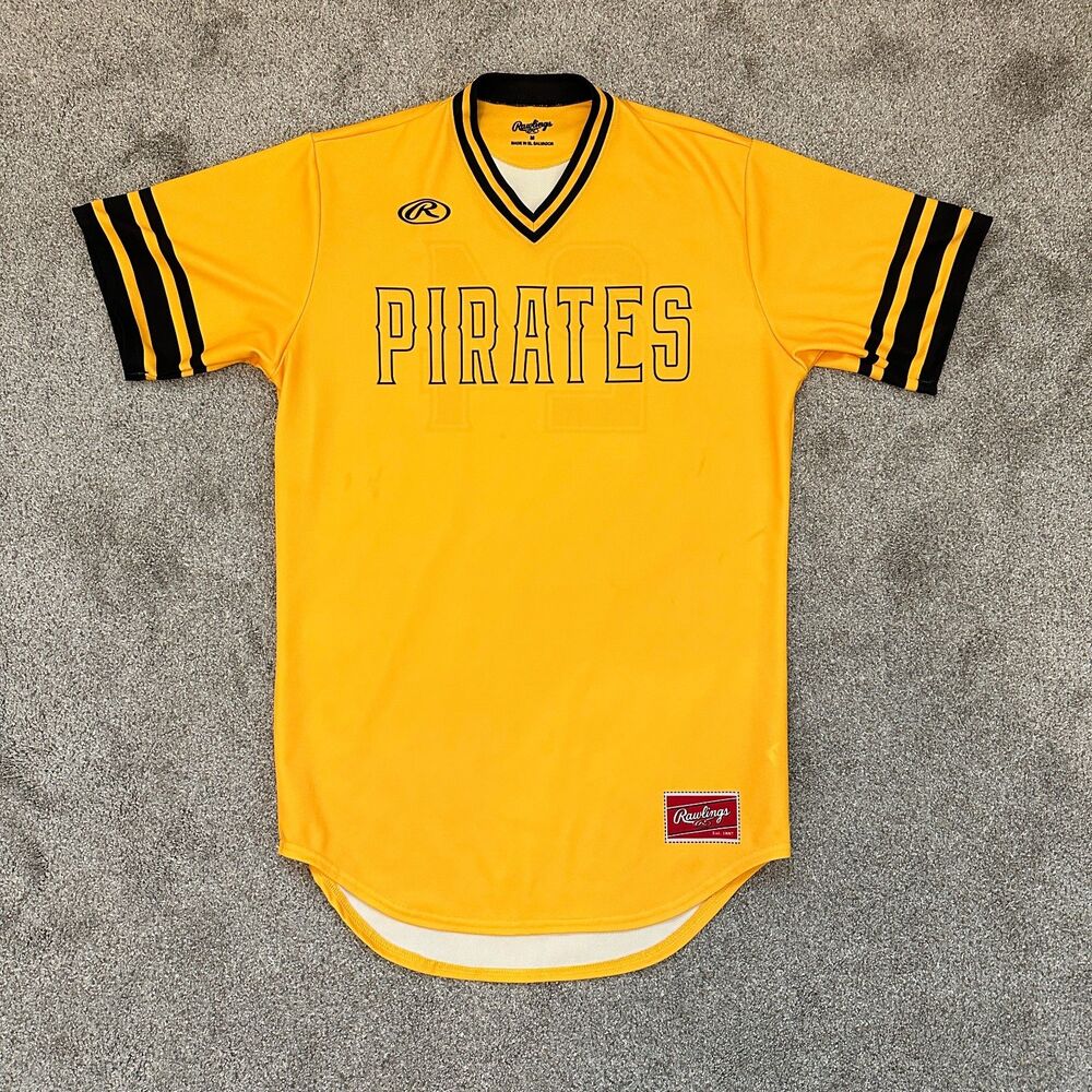 Official Rawlings Pittsburgh Pirated #24 Retro Fan Jersey Mens Medium